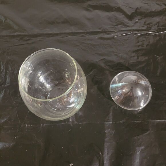 vtg Libbey Creations egg shape, terrerium apothecary, candy jar 8.25" - Picture 4 of 7